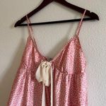 Victoria's Secret  Pink Animal Print / Pattern Tie Front Slip / Sleep shirt Small Photo 1