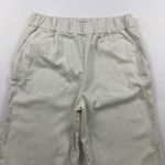 Faherty  Light Tan Poplin Relaxed Leg Ankle Pant M Photo 1