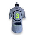 Adidas Neo Unisex Tee Sz S Gray M Circle 3 T Grey Black Neon Green NEW Photo 1