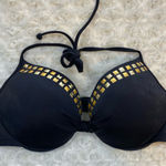 PINK - Victoria's Secret PINK swim top medium with gold studs Photo 0