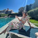 Hill House  Mirabel Midi Wrap Skirt Pink Roses Photo 10