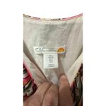 C&C California  Women's Multicolor Linen Blend Strappy Tiered Maxi Dress Size L Photo 4