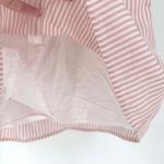 Club Monaco  Asmund Stripe Ruffle Tank Top Size S Blush Pink White Square Neck Photo 11