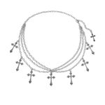 Hershine Silver Cross Chain Belt Photo 1