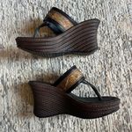 No Boundaries Vintage Y2K indie boho  heel wedge thong flip flop sandals size 7 Photo 2