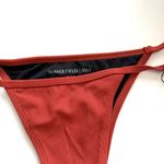 Somerfield Swim ribbed bikini bottom in clay/rust terracotta color Orange Photo 1