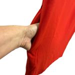 Essue Red Short Sleeve Zip Back Business Casual Pocket Mini Dress Womens Medium Photo 4