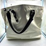 Giuseppe Zanotti white and black patent leather purse-has stains see description Photo 0