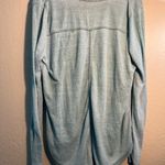 Jane and Delancey Blue 1/4 Buttoned Polo Tunic Lightweight Sweatshirt SZ L Photo 5