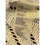 FYLO Ivory Open Crochet Knit Long‎ Sleeve Round Neck Pullover Sweater Size S White Photo 8