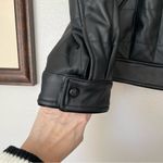 Rebecca Minkoff NWT  Black/Green Faux Leather Quilted Racer Jacket Size XS Photo 3