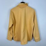 Madewell Womens Large Shirt Jacket Herringbone Orange Oversized Shacket Utility Photo 4