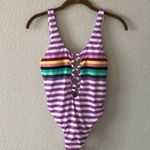 The Bikini Lab  Purple Blue Stripe One Piece NWT Photo 0