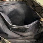 Coach  Classic Signature Black Canvas Handbag EUC Photo 14