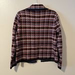 Tahari  Blazer Cardigan Sweater Houndstooth Color Career Business Preppy Academia Photo 5