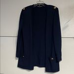 St. John Collection ST JOHN NAVY BLUE SANTANA KNIT OPEN CARDIGAN SWEATER MEDIUM Photo 1