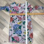 Boden Eliza Floral Bird Print Silk Blend Shift Tunic Dress Gray 4 Gray Photo 11