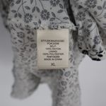 ROW A Floral Print Smocked Sundress Mini Dress Black White XL Photo 6