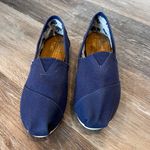 Toms Classic Navy Canvas Slip On Shoes Photo 4