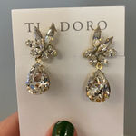 Ti Adoro Jewelry. Coco Drop Earrings (13150) with CLIP ON BACK. Gold. Photo 0