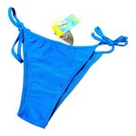 GAROTA DE PRAIA Brazilian High Leg Bikini Bottom Blue Photo 0