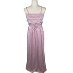 Vintage 2 piece rose print lace knit maxi dress womens *6 pink SoftGirl Coquette Photo 3