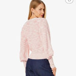 Paige  Bastille cardigan in Bubblegum bishop sleeve knit button down size M Photo 1