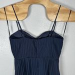 NEW Lulus Cascading Crush Tiered Bustier Midi Dress Navy Blue Size Medium Formal Photo 4