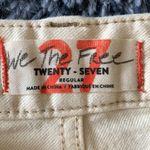 We The Free Free People Denim Jean Shorts New  27 Button Fly High Waist Ivory Photo 12