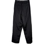 ZARA  Wide Leg High Rise Satin Trouser Dress Pant Belt Loops Pockets M Black Photo 10