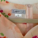 Midi floral dress ~ peach pinks ~ short sleeved ~ women’s size M/L Size L Photo 2