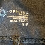 Aerie  Offline High Rise Faux Leather Black Leggings - Size Small Photo 3