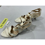 Aerosoles Womans Heel Rest Masquerade 8.5M Cream Fish Scale Strappy Heel Sandals Photo 2