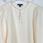 J.Crew NWT Puff Sleeve Crepe Top Shirt Blouse Ivory Size Small Petite PS NEW Photo 2
