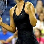 Nike  Maria Sharapova Tennis Dress w/ Bra Size Large Black Photo 0