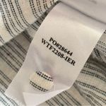 Faherty  Naomi Grey Striped Long Sleeves Button Down Linen Blend Shirt Size Small Photo 9