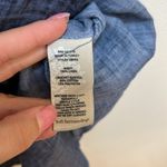 Soft Surroundings Blue Linen 100% Crochet Sleeve Dress Size Small Photo 2