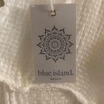 Blue Island NWT  Womens‎ Cream Gold Metallic Layered A-Line Dress Extra Small Photo 7