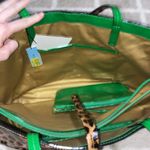 Antonio Melani leopard + green  purse with wallet Photo 2