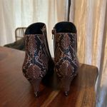 Alfani ‎ Step n Flex Harpper Snakeskin Booties Heels Brown / Tan / Black Size 6.5 Photo 1