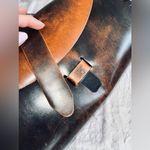 VINTAGE Leather Handbag Brown Photo 5