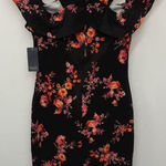 Rachel Roy NWT black floral open shoulder dress, size M Size M Photo 0