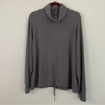Varley Portland High Neck Midlayer Pullover Sweatshirt in Charcoal Size Large Photo 3