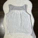 ZARA Gray and White Asymmetrical Hem Tank Top Photo 4