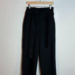 Boden black wool blend paper bag dress pants Size 4 Photo 0