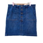 Lucky Brand  Button Fly Denim Mini Skirt Photo 0
