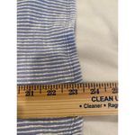 Caution to the Wind Striped Long Sleeve Wrap Blouse Blue/White Women's Medium Photo 7