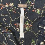 Free People Women's Floral PrintRomper Button Front Short Sleeve Black Size S Photo 8