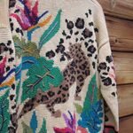 Vintage 90's Hand Knit Berek Pima Cotton Cardigan Sweater Size L Photo 10