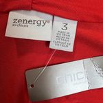 Chico's  3 Zenergy Top Womens XL Orange Red Raquel Surplice Wrap Draped Jersey New Photo 5